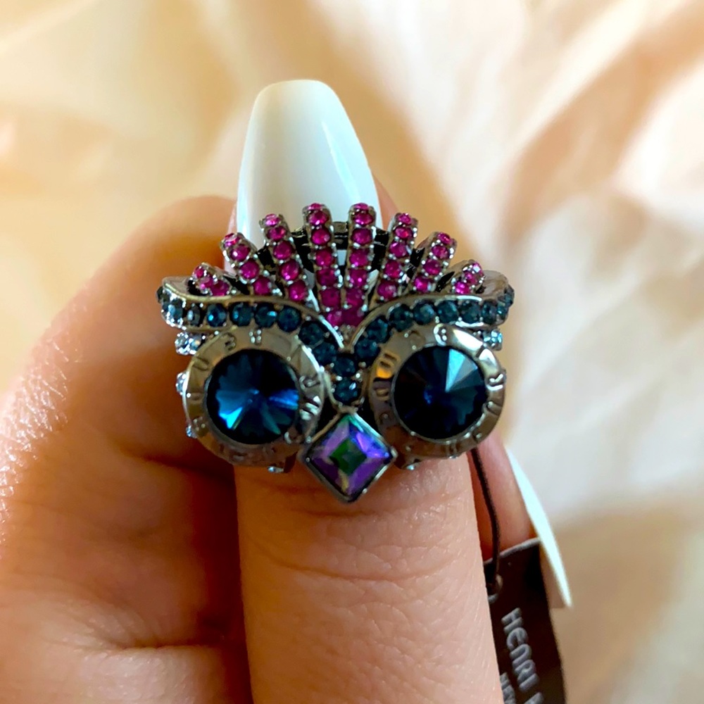 Henri Bendel size 7 owl ring nwt